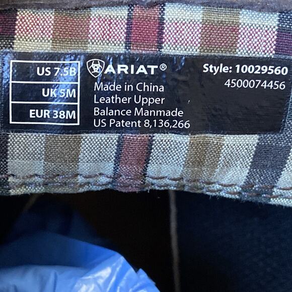 Ariat Abbey Boot Women Sz 7.5 Chestnut Waterproof Nubuck Side Zip Tassle - Picture 9 of 10